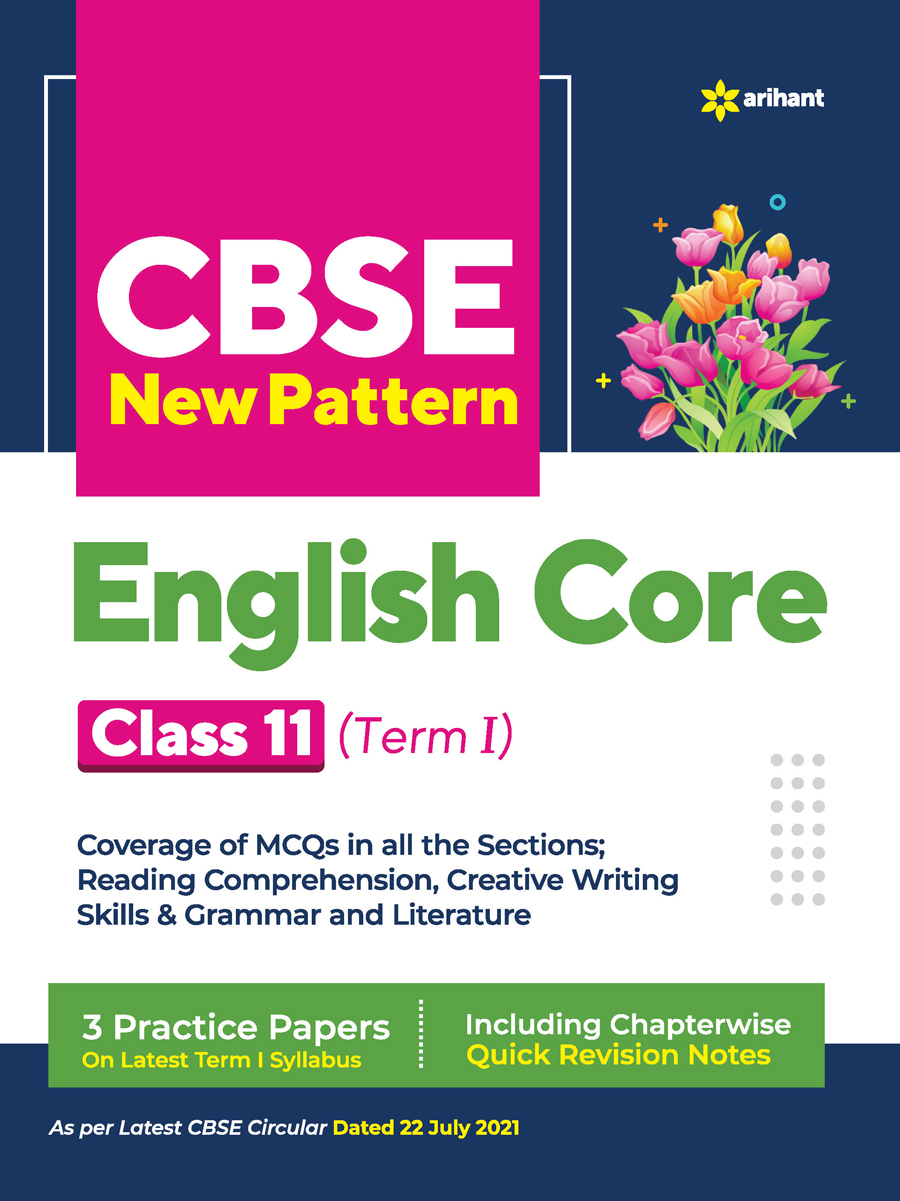 CBSE New Pattern English Core Class 11 for 2021-22 Exam (MCQs based book for Term 1)