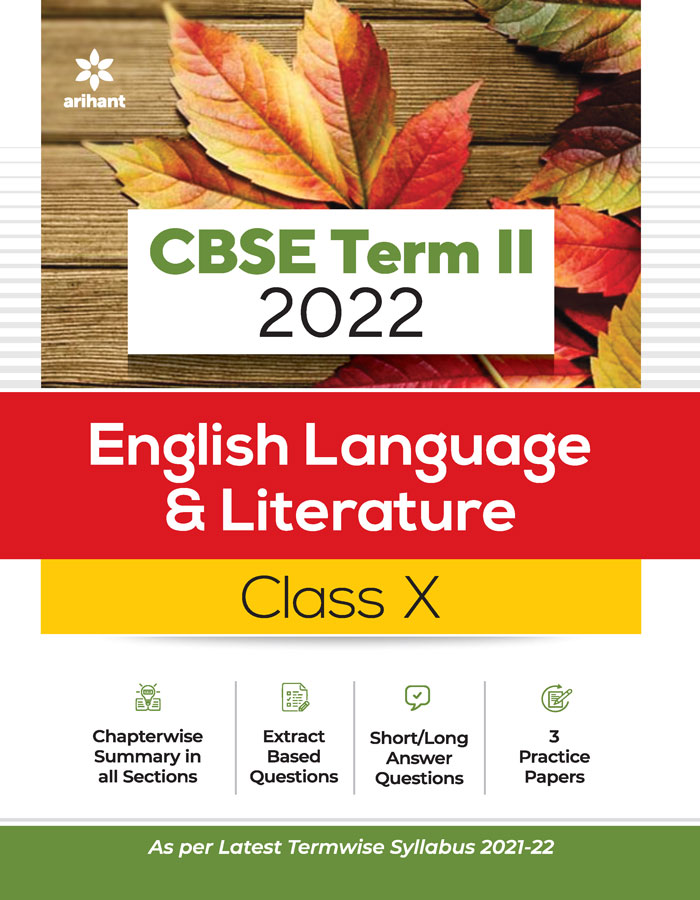 CBSE English Language & Literature Term 2 Class 10 for 2022 Exam (Cover Theory and MCQs)