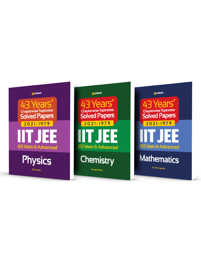 43 Year's Chapterwise Topicwise Solved Papers (2021-1979) IIT JEE Physics,Chemistry & Mathematics (Set of 3 Books)