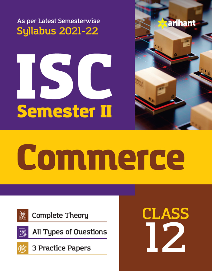 Arihant ISC Commerce Semester 2 Class 12 for 2022 Exam