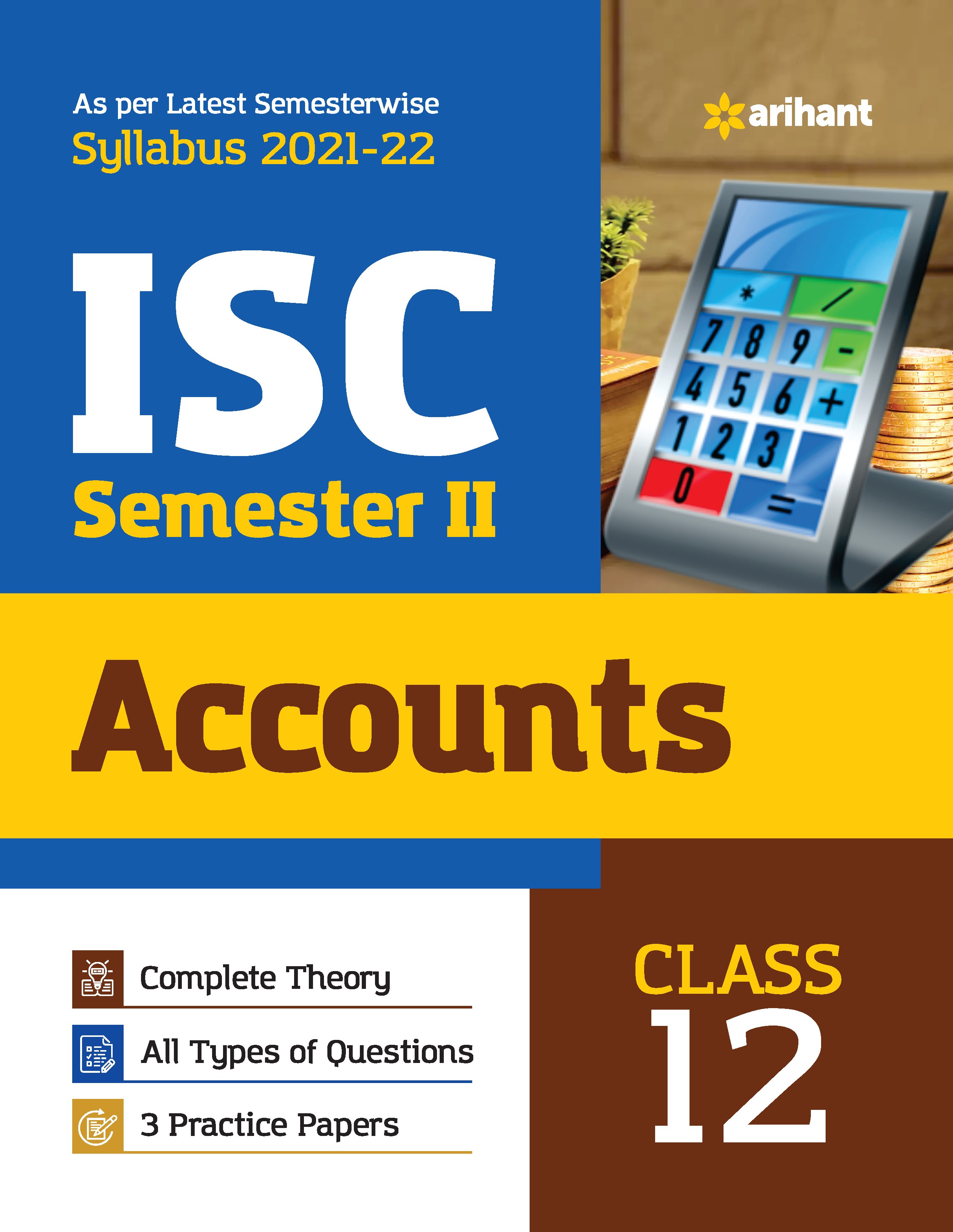 Arihant ISC Accounts Semester 2 Class 12 for 2022 Exam