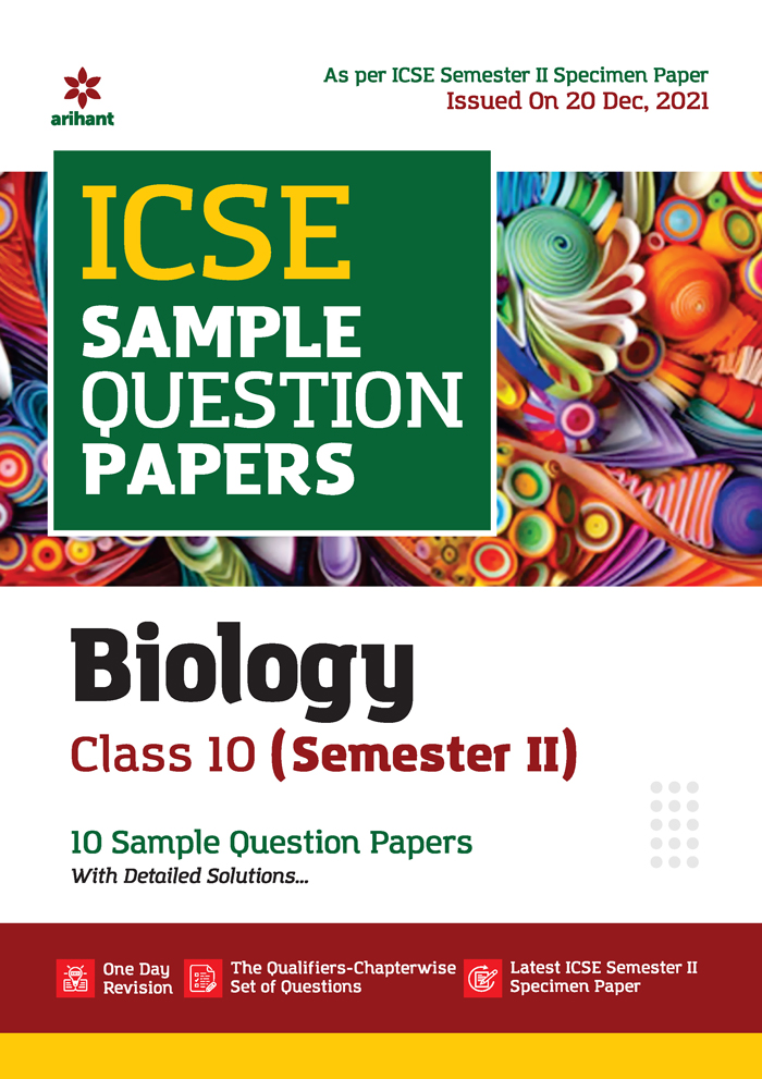  ICSE Sample Question Papers Biology Class 10  (Semester II) 10 Sample Question Papers
