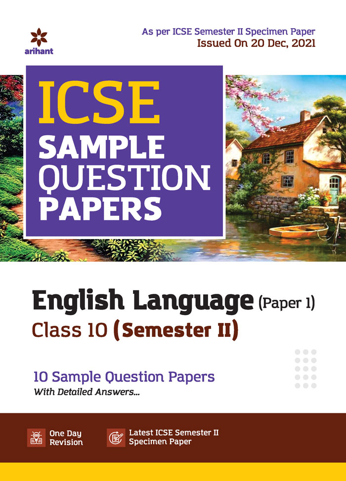 ICSE Sample Question Papers English Language (Paper 1) Class 10 Semester II