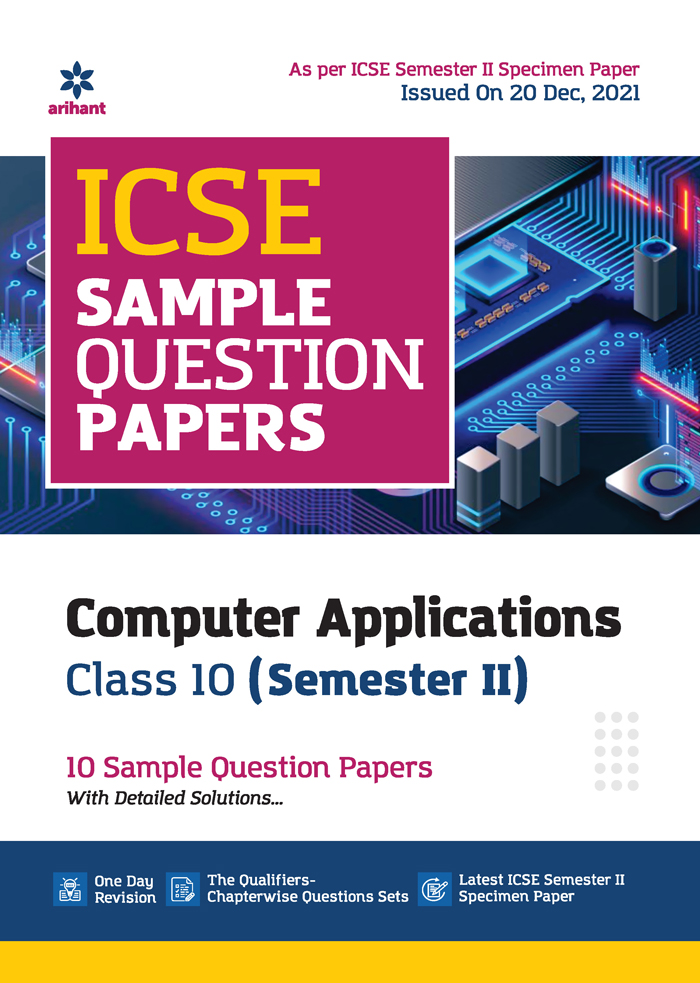  ICSE Sample Question Papers Computer Applications Class 10  (Semester II) 10 Sample Question Papers